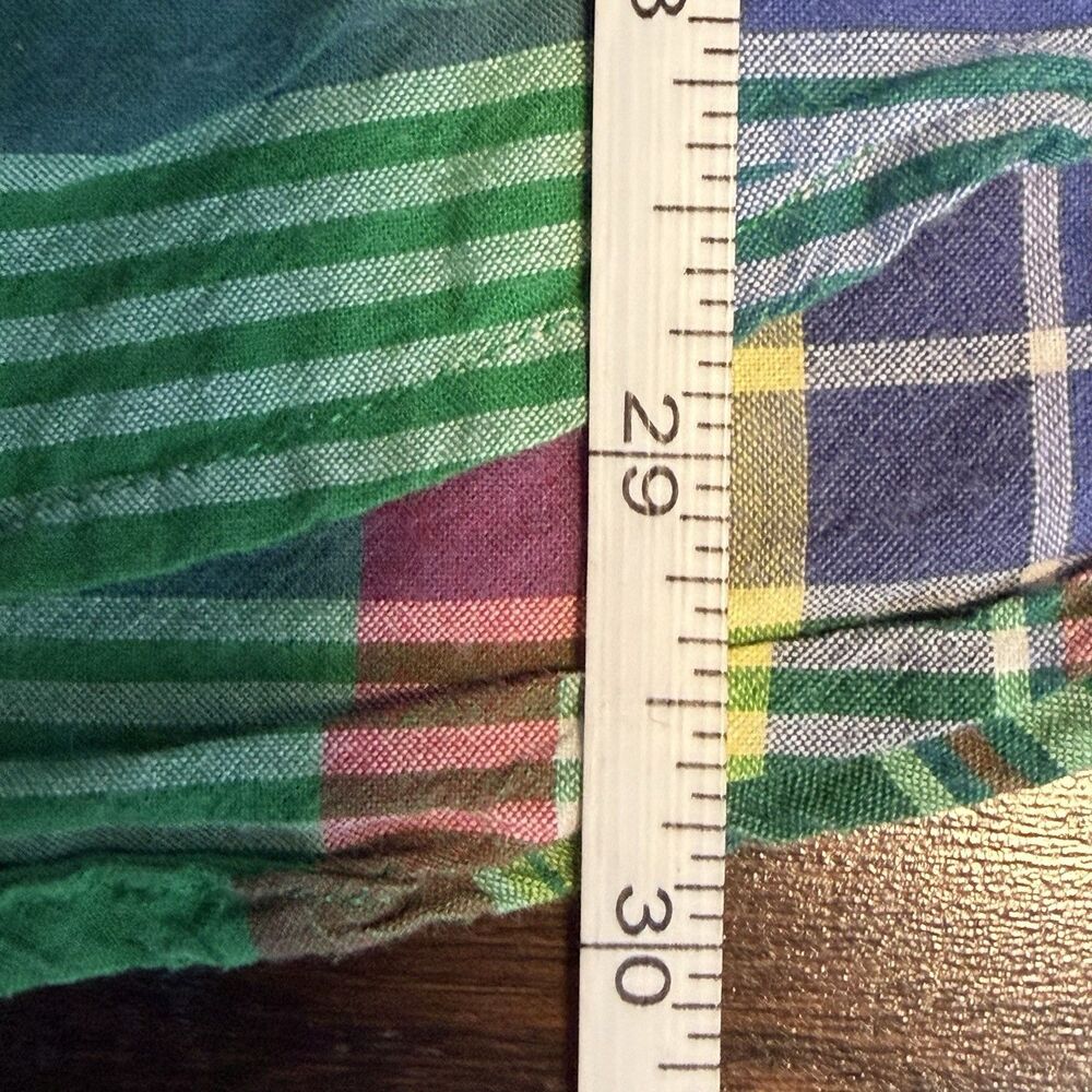Ralph Lauren Made In India Vintage Custom Fit Plaid Button Down Shirt L - READ - Picture 8 of 8
